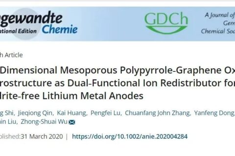 二維介孔聚吡咯-氧化石墨烯異質(zhì)結(jié)助力高能量密度的無(wú)枝晶鋰金屬電池