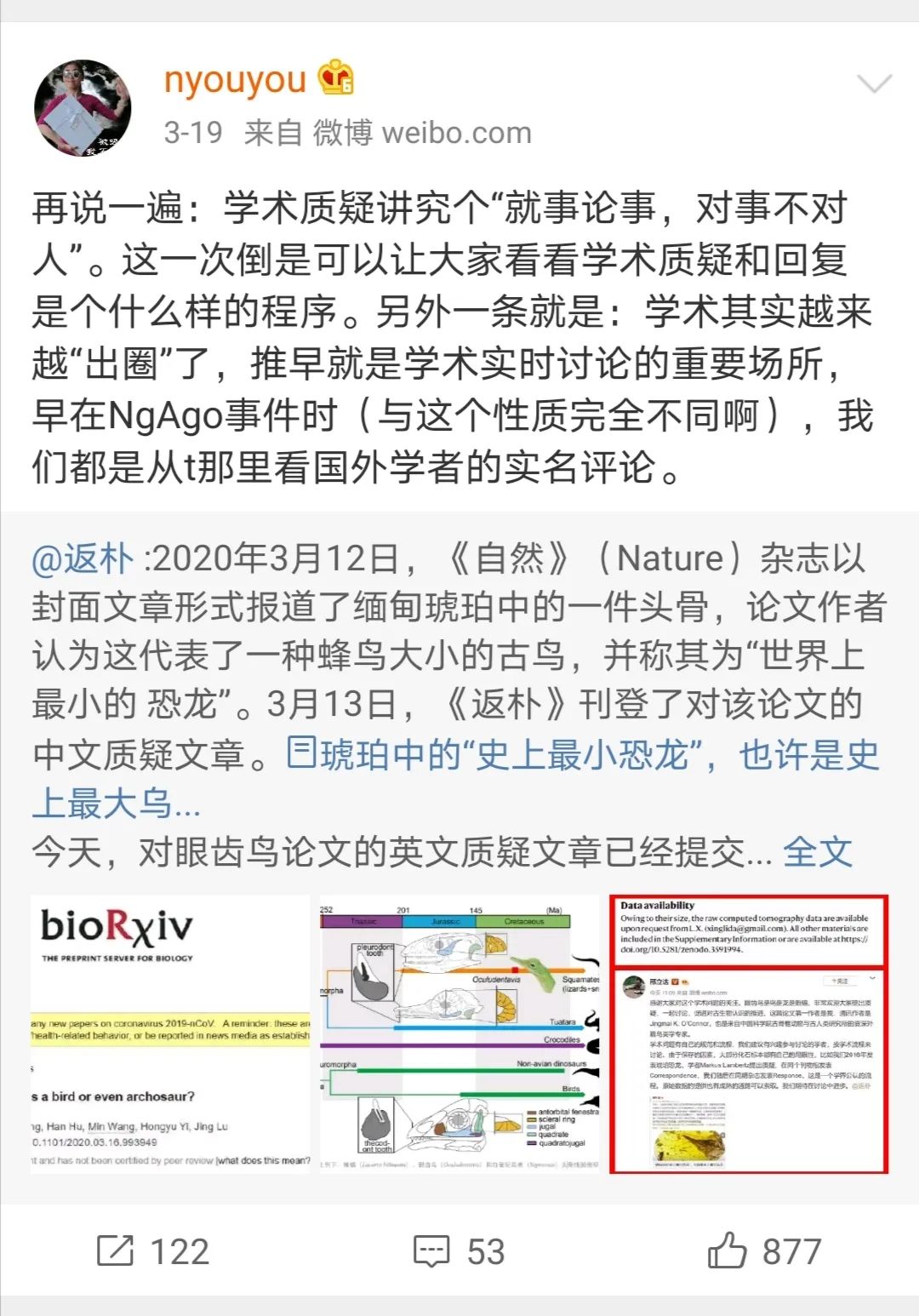 史上最快被撤稿的Nature封面論文：顏寧等質(zhì)疑后，邢立達(dá)等撤回琥珀中發(fā)現(xiàn)恐龍的論文