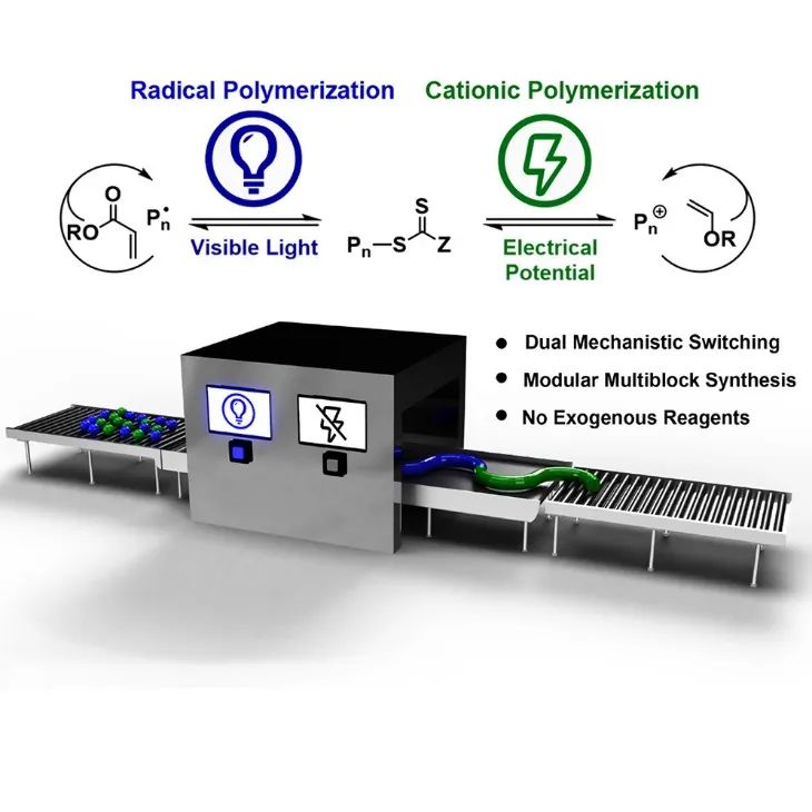 ?康奈爾大學(xué)《Chem》：光電交替作用，聚合機(jī)理隨心切換，輕松合成六嵌段共聚物