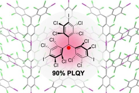 91%量子效率——有機(jī)含碘自由基的高性能高穩(wěn)定性固態(tài)發(fā)光