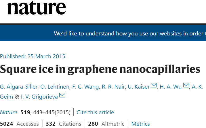 關(guān)于冰，你真的了解嗎？觀察冰，“水”了5篇Nature/Science及子刊!