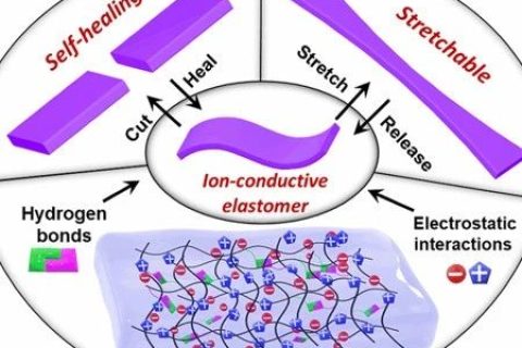?不依賴于壓力的觸摸傳感器！可自修復的純固態(tài)、無液體、可拉伸、高彈性離子導體