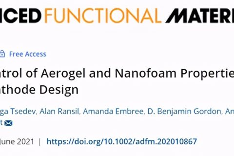 氣凝膠和納米泡沫性能遺傳控制，設計Ni-MnOx 陰極